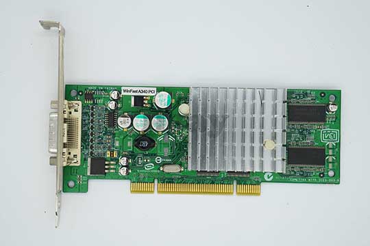 丽台Winfast A340 PCI 64MB显示卡（nVIDIA GeForce FX5200芯片）